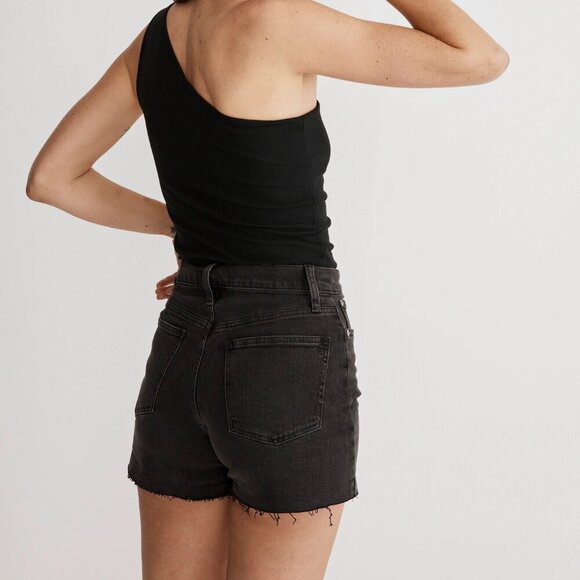 Madewell High-Rise Denim Shorts- Black- Size 27 - Picture 4 of 14